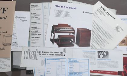 Hammond-Classic organ promo material 60s -